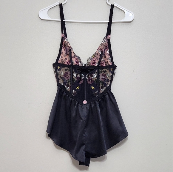 New!For Love and Lemons Clara Floral Lace Romper - Picture 7 of 14